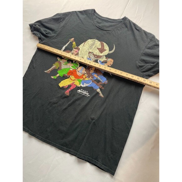 Avatar The Last Airbender Black Anime Graphic T-Shirt Mens XL Short Sleeve Retro - Picture 4 of 5